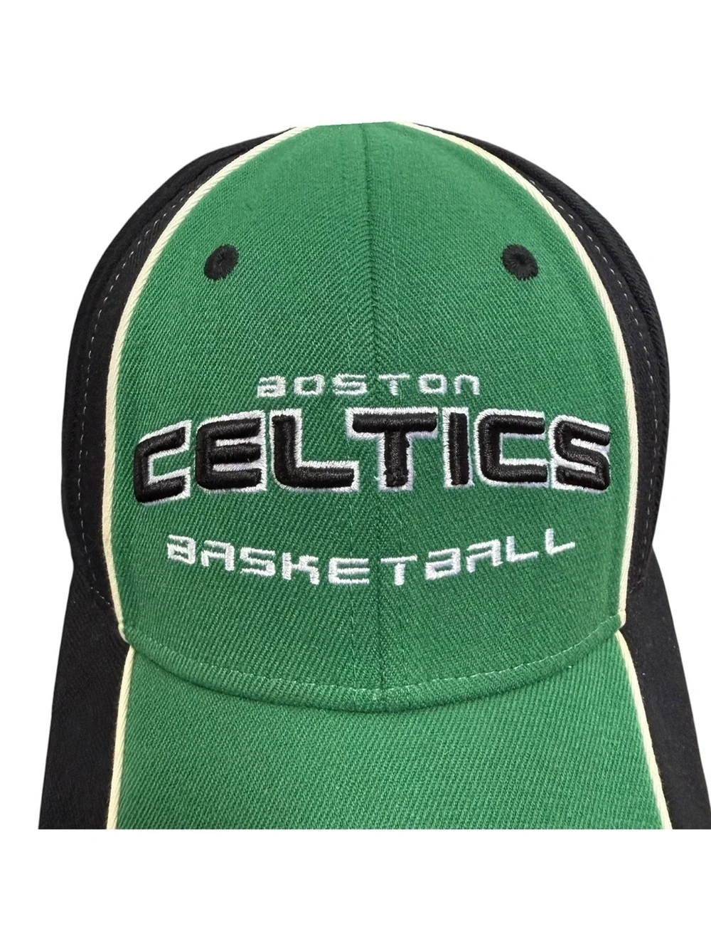 Boston Celtics Basketball Baseball Cap Hat NBA Elevation Green Black One Size